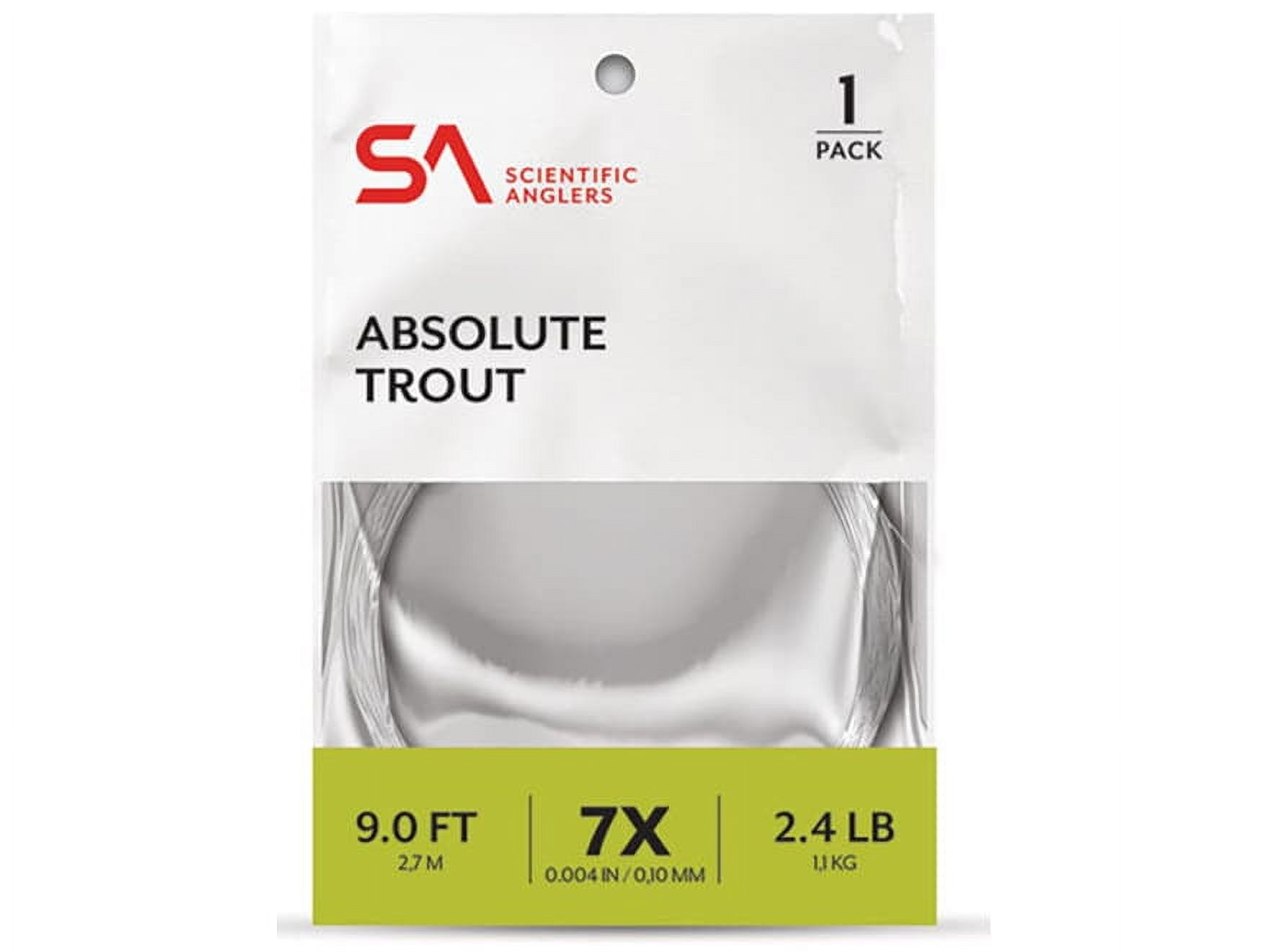Scientific Anglers Absolute Trout Leader 3-Pack 9' 5X